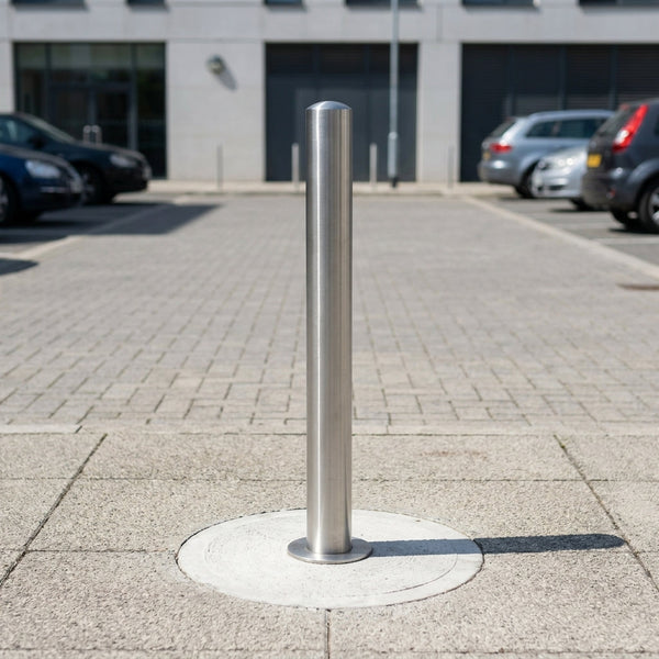 900mm Stainless Steel Bollard 304 Grade Semi-Domed Top
