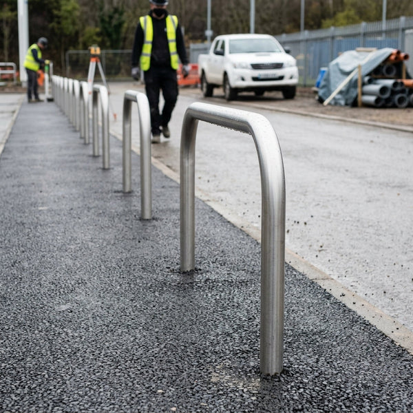 48mm Stainless Steel Perimeter Hoop Barrier – Concrete In