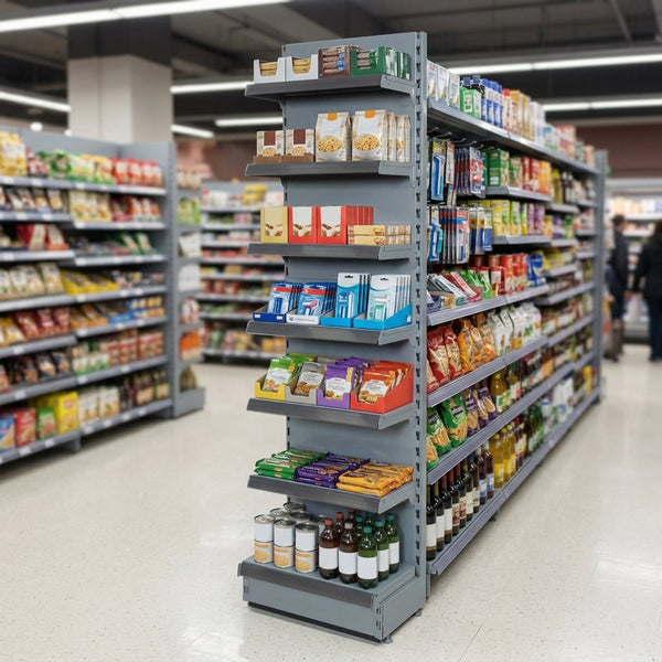 2.1m High Ladder Rack Promo Bay with 200mm Base Shelf