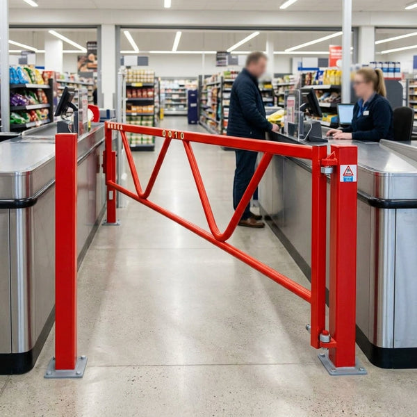 3–7m Manual Swing Barrier Gate Galvanised Steel