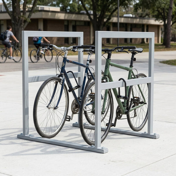 825mm High Cycle Rack with Central Locking Bar for 2-12 Bikes