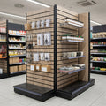 1.6m Wood Effect Double-Sided Gondola Bay 500–1000mm