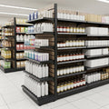 2.1m Wood Effect End Bay Display – 570mm Base Shelf