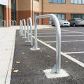 76mm Hooped Perimeter Barrier Galvanised Concrete In