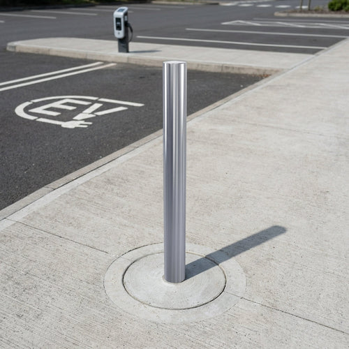 1000mm Stainless Steel EV Charging Protection Bollard