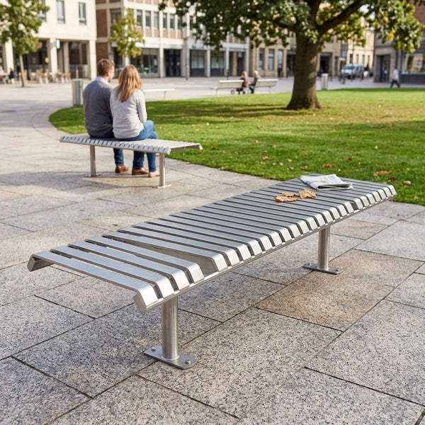 1800mm Double Steel Bench – Galvanised or Stainless