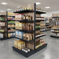 1.6m Wood Effect End Bay Shelving — 470mm Base, 500–1000mm Wide