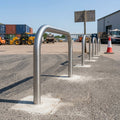 60mm Hooped Perimeter Barrier Stainless Steel Concrete In