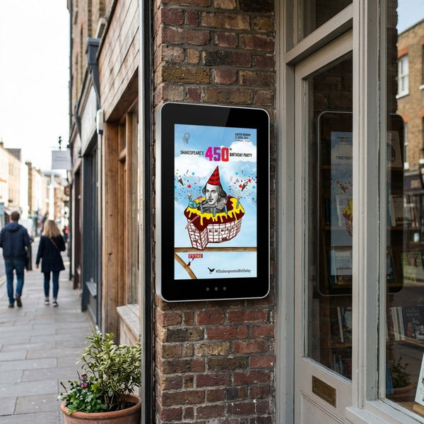 Outdoor PCAP wall-mounted touch screen display IP65 ultra high brightness