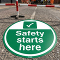 450mm floor sign slip-resistant vinyl self-adhesive