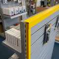18mm slatwall end cap trim 2.4m yellow