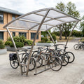 10-Bike Open-Front Shelter with Cycle Stands