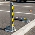 50 × 50mm removable parking post, 730mm height, steel