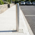 750mm Stainless Steel Semi-Domed Bollard 304 Grade