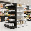 2.1m End Promo Bay with 570mm Base & 470mm Upper Shelves