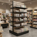 2.4m Wood Effect Gondola Display Bay 370mm Shelves