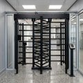 Full Height Double Turnstile Security Gate 120° Access Control