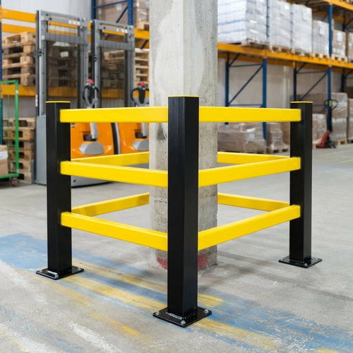 1000 × 100 mm column protector, steel and polypropylene (view 2)