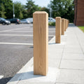 Solid Oak Timber Bollard with 4 Way Flat Top – Multiple Sizes