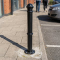 Decorative Ornamental Bollard Mild Steel Galvanised Cap & Rings