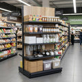 2.4m High Wall Bay Shelving with Wood Effect Finish