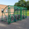 Gated Cycle Shelter for 30 Bikes – 8150 × 2097 × 2064 mm