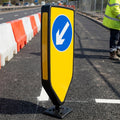 Flexible Keep Left Traffic Bollard with Reflective Base