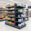 2.4m Gondola Bay 570mm Base Shelf 470mm Uppers Display Unit