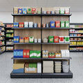 2.1m High Wood Effect Wall Bay Shelving 470mm Base