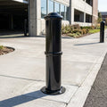 Ornamental Mild Steel Bollard with Welded Cap and Ring