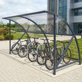 3.3m × 2.1m Open Front 8 Cycle Shelter