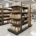 1.4m High × 470mm Wood Effect End Bay Shelving – Adjustable