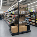 1.4m Wood Effect End Bay Display – 570mm Base Shelf