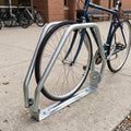 Wall-mounted adjustable cycle rack, galvanised steel