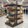 2.4m Wood Effect End Bay Shelving | 470mm Base | 500–1000mm