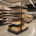 1.8m Wood Effect End Bay Shelving | 300mm Base | 500–1000mm