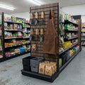 1.4m High Wood Effect Wall Bay Display – 570mm Base Shelf