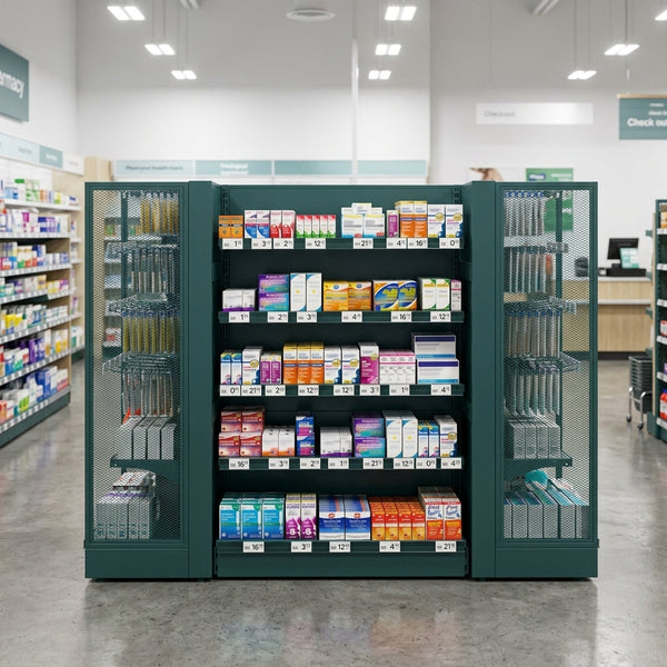 Pharmacy Standard Gondola Island Display Unit