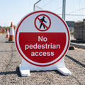 450mm floor sign – No Pedestrian Access