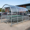 3970 × 2077mm Galvanised Shopping Trolley Shelter