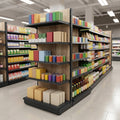 2.1m High Wood Effect End Bay Shelving, 470mm Base, 500–1000mm Wide