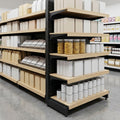 370mm Deep Wooden Shelf with Brackets – Three Width Options