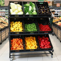 1200mm single-sided mobile fruit and vegetable display