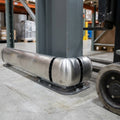 2" stainless steel wall bump rail impact protection