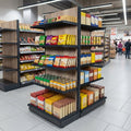 1.8m High Wood Effect End Bay Shelving Unit – 470mm Base