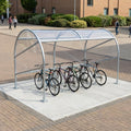 Cycle Shelter Tunnel for 10 Bikes - Modular Design
