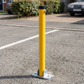 60mm Fold Down Lockable Parking Post with Push Lock