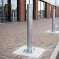 1000mm galvanised mild steel bollard – fixed perimeter barrier