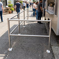 Modular Chrome Barrier Rail System – Queue & Crowd Control