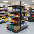 1.4m High × 570mm End Bay Shelving with Wood-Effect Finish